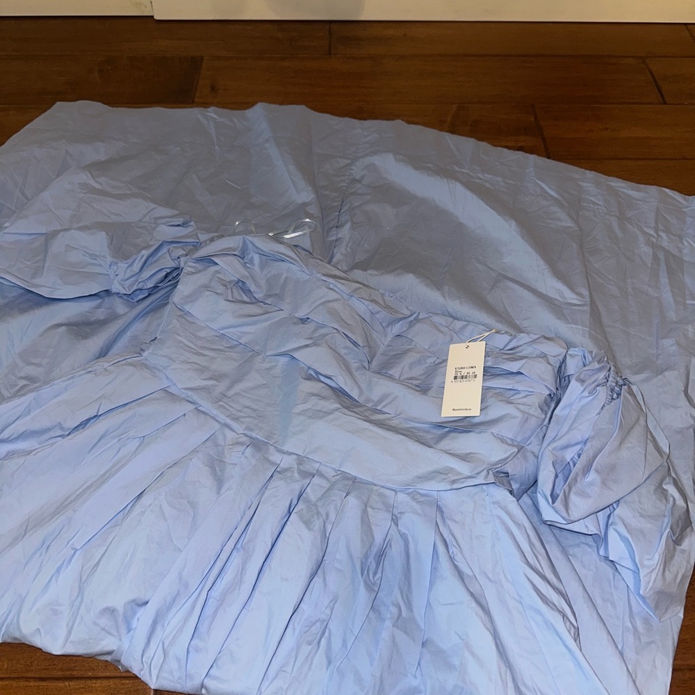 Patal and Pup Blue Off-Shoulder Dress - Picture 4 of 6